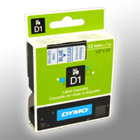 Dymo Label Band D1 45011 (S0720510) blau auf klar 12mm x 7m