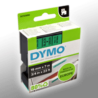 Dymo Label Band D1 45809 (S0720890) schwarz auf grün 19mm x 7m