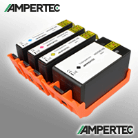 Ampertec 4 Kompatible Tinten ersetzt HP 924e Multipack KCMY NH-R00924EBKCMY-