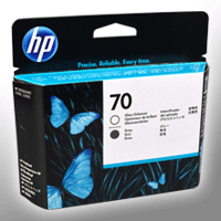 HP Druckkopf C9410A 70 2-farbig grau und gloss enhancer