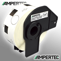 Ampertec Etiketten kompatibel zu Brother DK11218 weiss rund 24mm 1000 St. VE NL080719