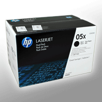 2 HP Toner CE505XD 05X Doppelpack schwarz