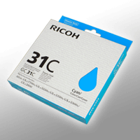 Ricoh Gel Cartridge 405689 GC-31C cyan OEM