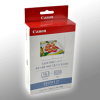 Canon Aufkleber KC-18IF 7741A001 5,4x8,6cm 18 Blatt Fullsize incl. Color Cartridge