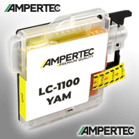 Ampertec Tinte kompatibel mit Brother LC-1100Y LC-980Y Universal yellow LC-1100YAM