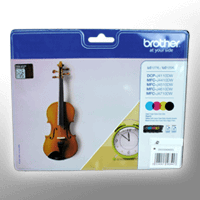 Brother Tinten LC-127XLVALBPDR Multipack KCMY, 4 Stück (ca. 1.200 BK + 3 x 1.200 CMY A4-Seiten bei 5%) Image