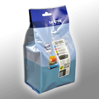 Brother Tinten LC-3219XLVALDR Multipack KCMY, 4 Stück (ca. 1 x 2.800 BK + 3 x 1.500 CMY A4-Seiten bei 5%) Image