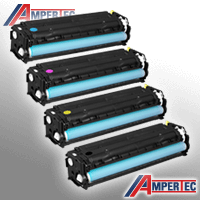 4 Ampertec Toner ersetzt HP CF210X+11A-13A 131X 131A Multipack KCMY LT2295/KIT