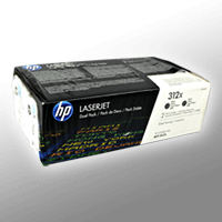 2 HP Toner CF380XD 312X Doppelpack schwarz