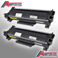 2 Ampertec Toner ersetzt Brother TN-2510XL Doppelpack schwarz