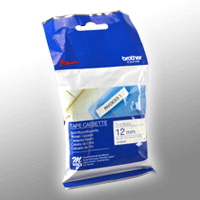 Originalband Brother M-K233BZ 12mm / 8m blau auf weiß nicht laminiert