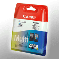 2 Canon Tinten 5225B006 PG-540 + CL-541 Doppelpack KCMY