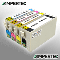 4 Ampertec Tinten ersetzt Epson C13T07U140-440 407 Multipack KCMY T07UKIT