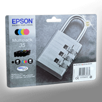 4 Epson Tinten C13T358640 Multipack KCMY 35