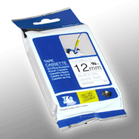 Brother P-Touch Band TZe-FX231 schwarz auf weiß 12mm / 8m flexibel laminiert