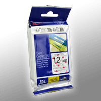 Brother P-Touch Band TZe-MPPH31 schwarz auf pink hearts 12mm / 4m laminiert