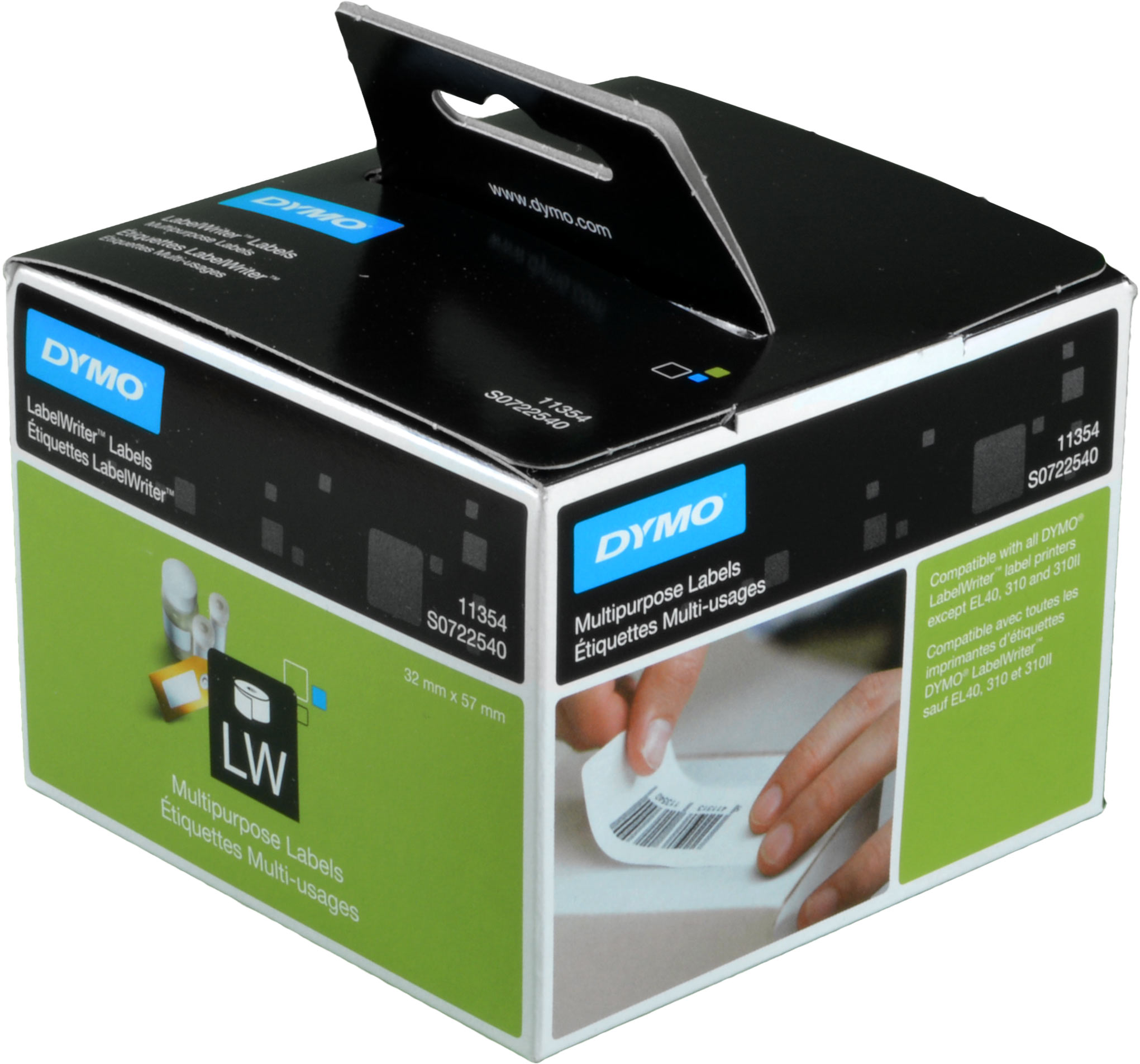Dymo Labelwriter-Etiketten 11354 (S0722540) weiß, 57 x 32mm, 1000 St.