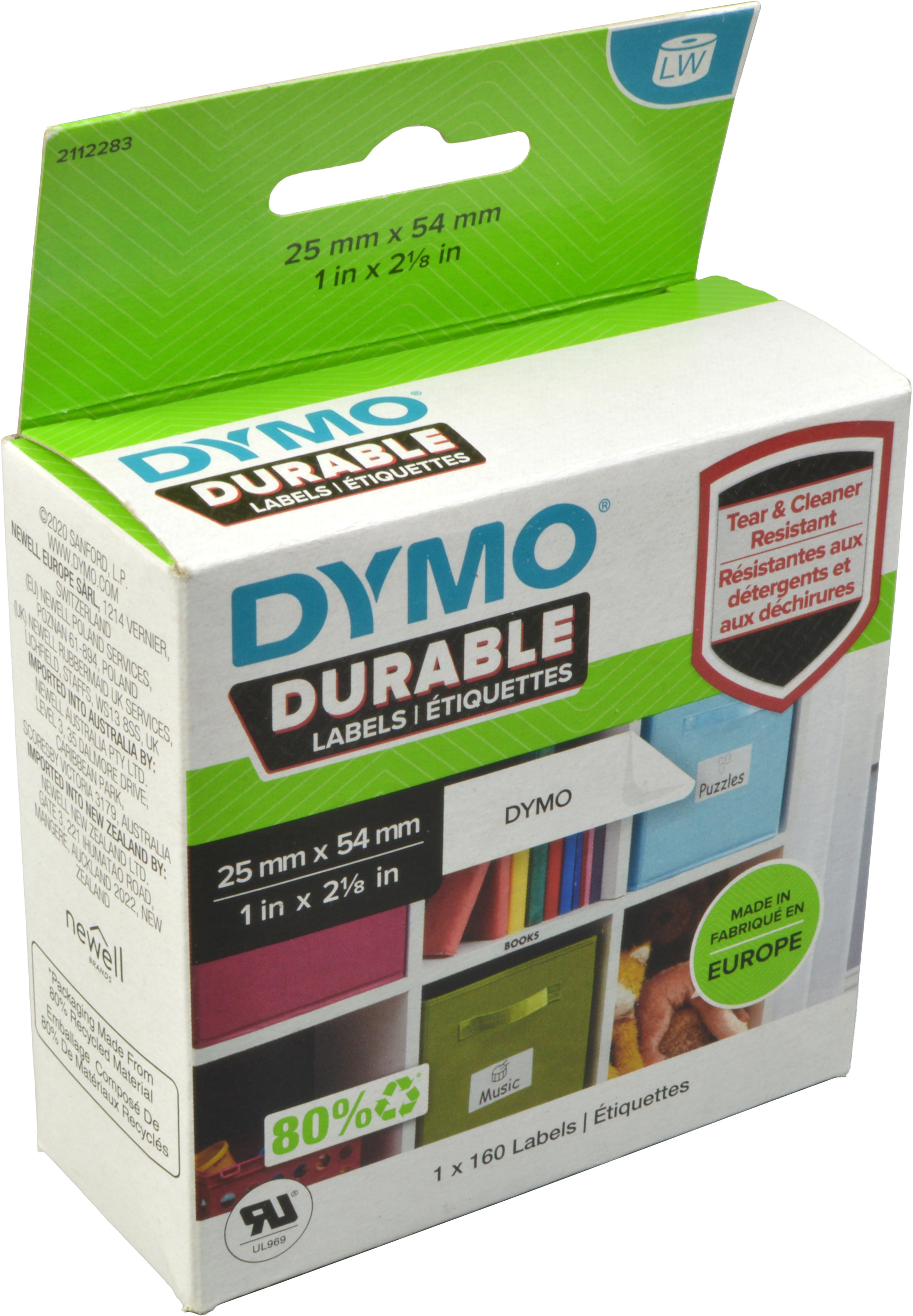 Dymo Labelwriter-Etiketten 1976411 weiß, 25 x 54mm, 160 St.