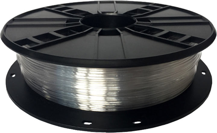 Ampertec 3D-Filament PETG transparent 1.75mm 500g Spule