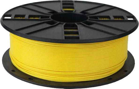 Ampertec 3D-Filament PLA+ extrahart gelb 1.75mm 1000g Spule
