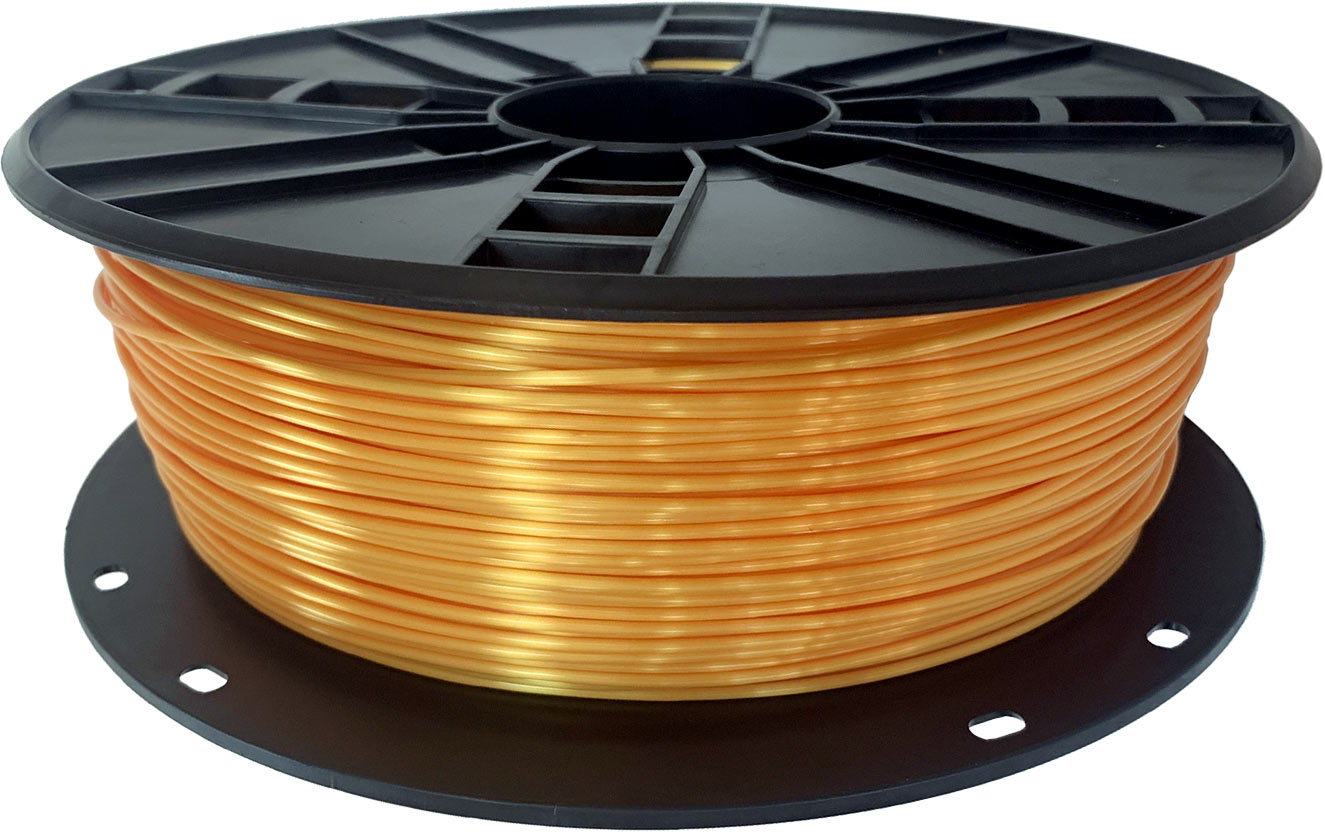 Ampertec 3D-Filament Seiden-PLA orange mit Perlglanz 1.75mm 1000g