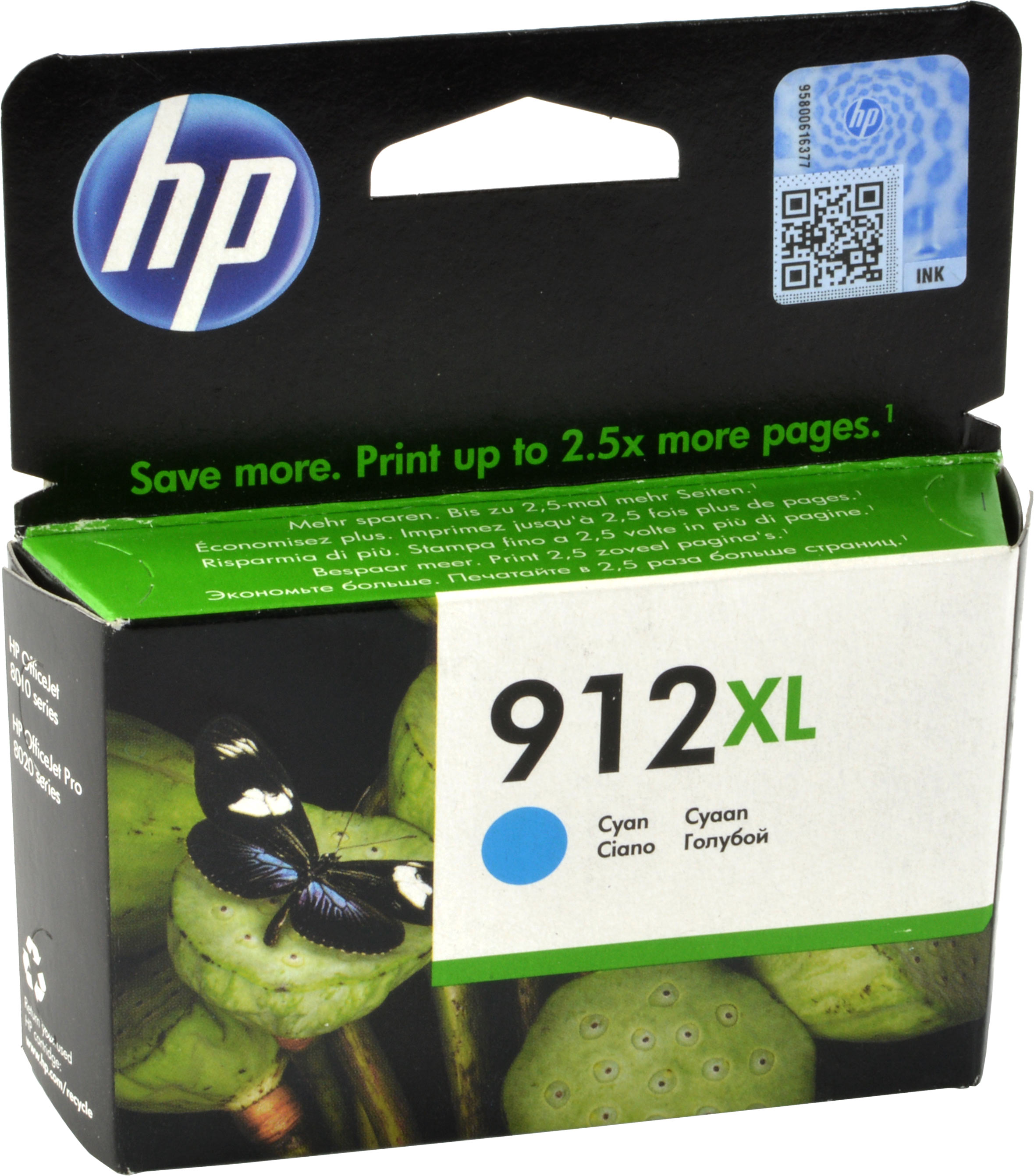 HP Tinte 3YL81AE  912XL  cyan