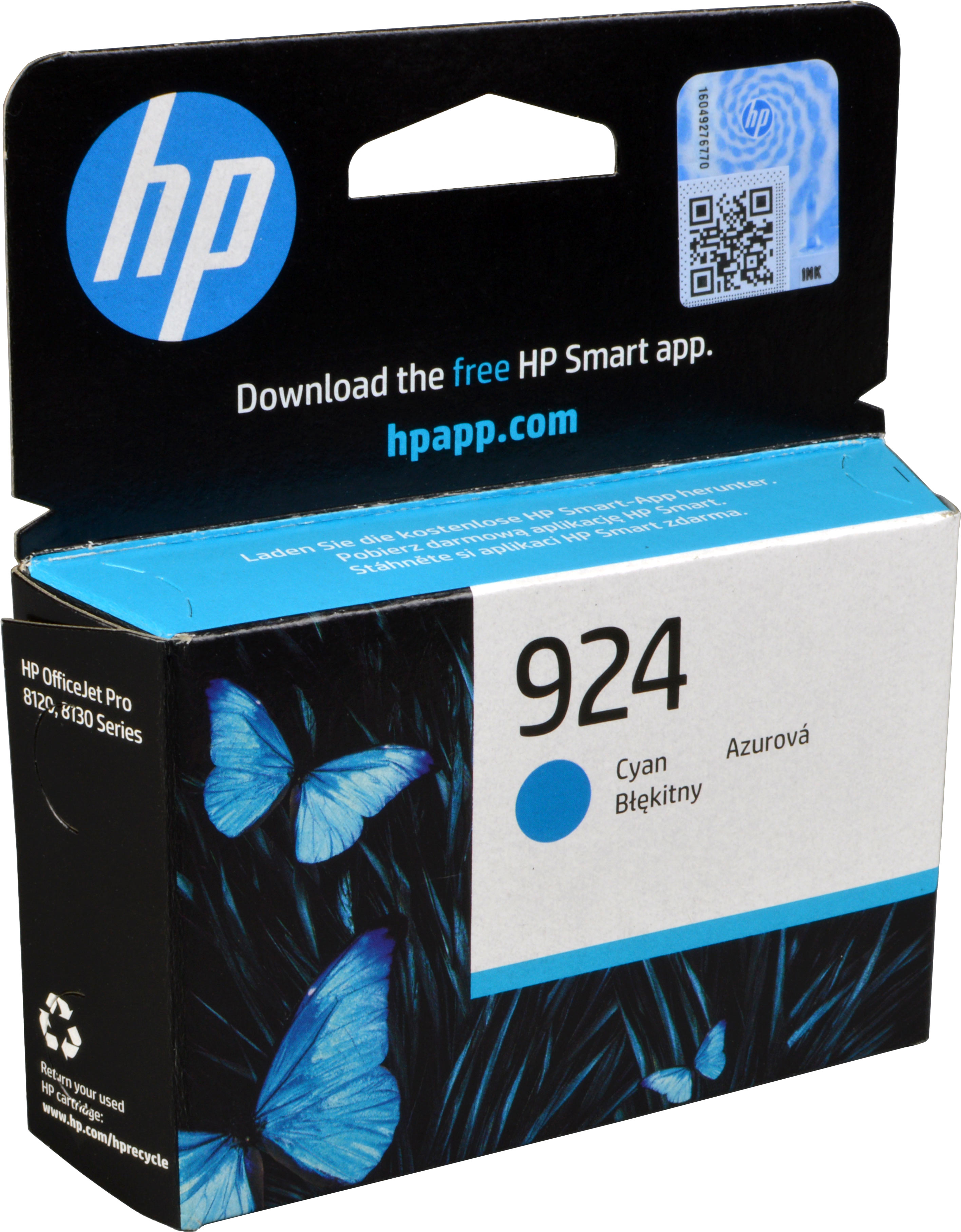 HP Tinte 4K0U3NE 924 cyan