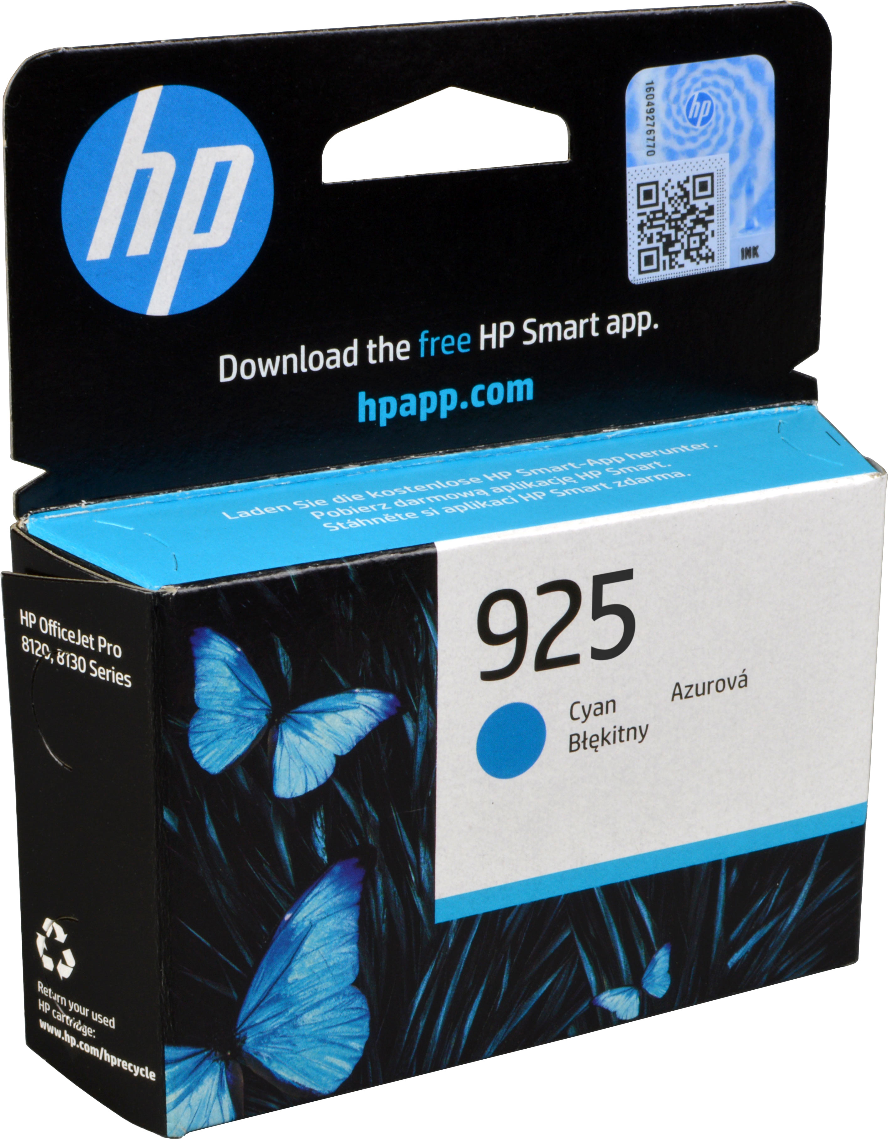 HP Tinte 4K0V6PE 925 cyan