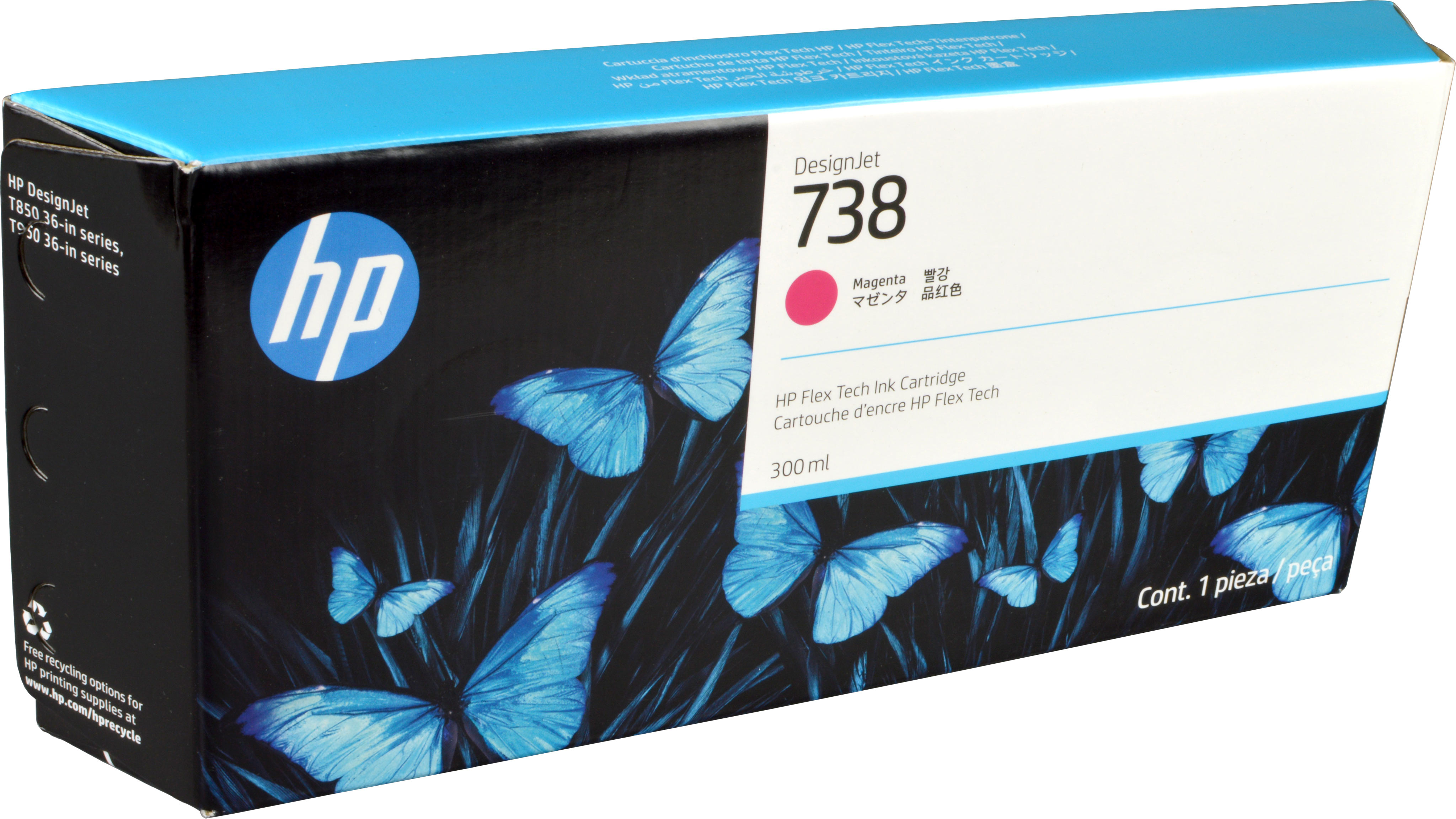 HP Tinte 676M7A 738 magenta