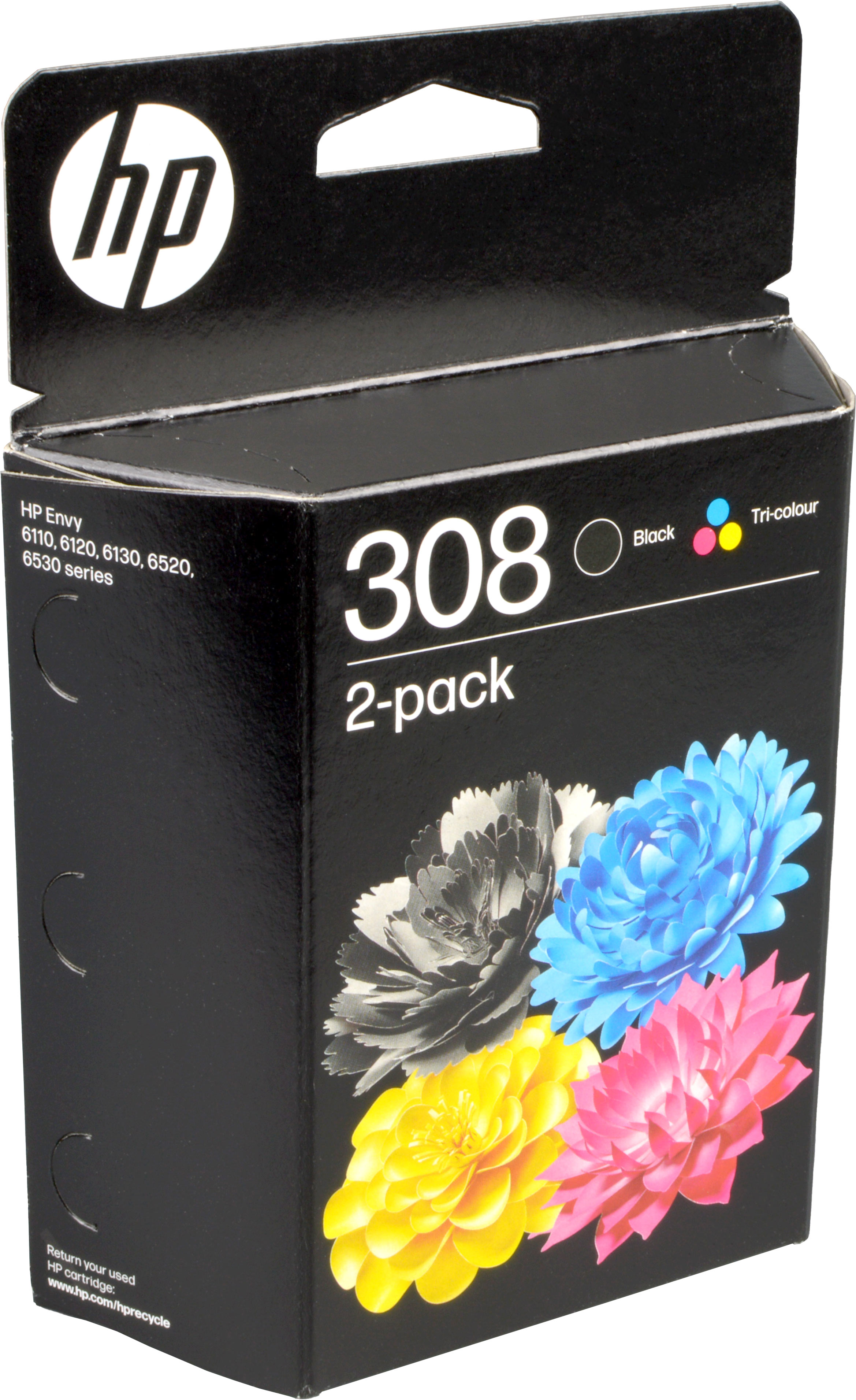 2 HP Tinten 6L6S6UE 308 Doppelpack KCMY