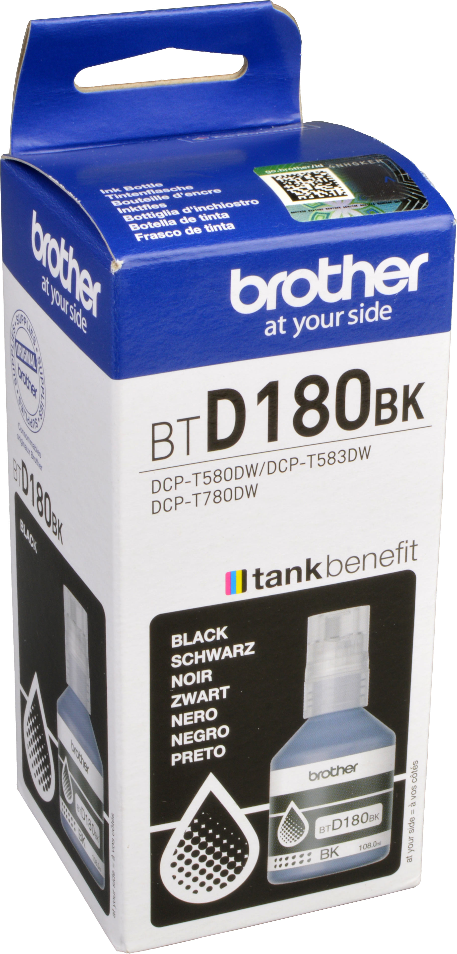 Brother Nachfülltinte BTD180BK schwarz