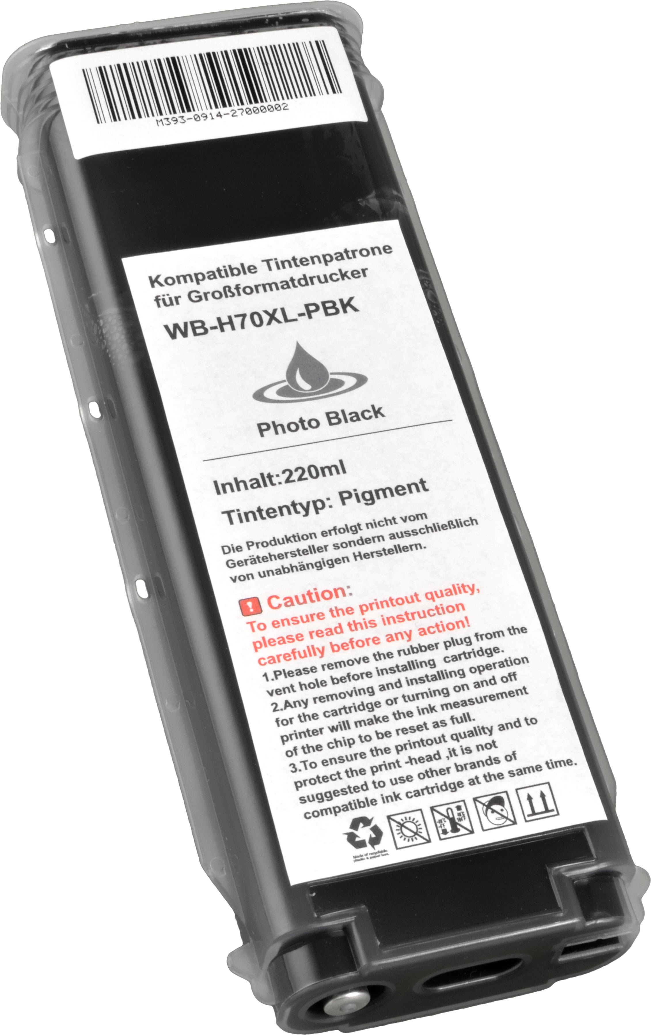 4260366320099 - Tinte ersetzt HP C9449A  70  photo schwarz