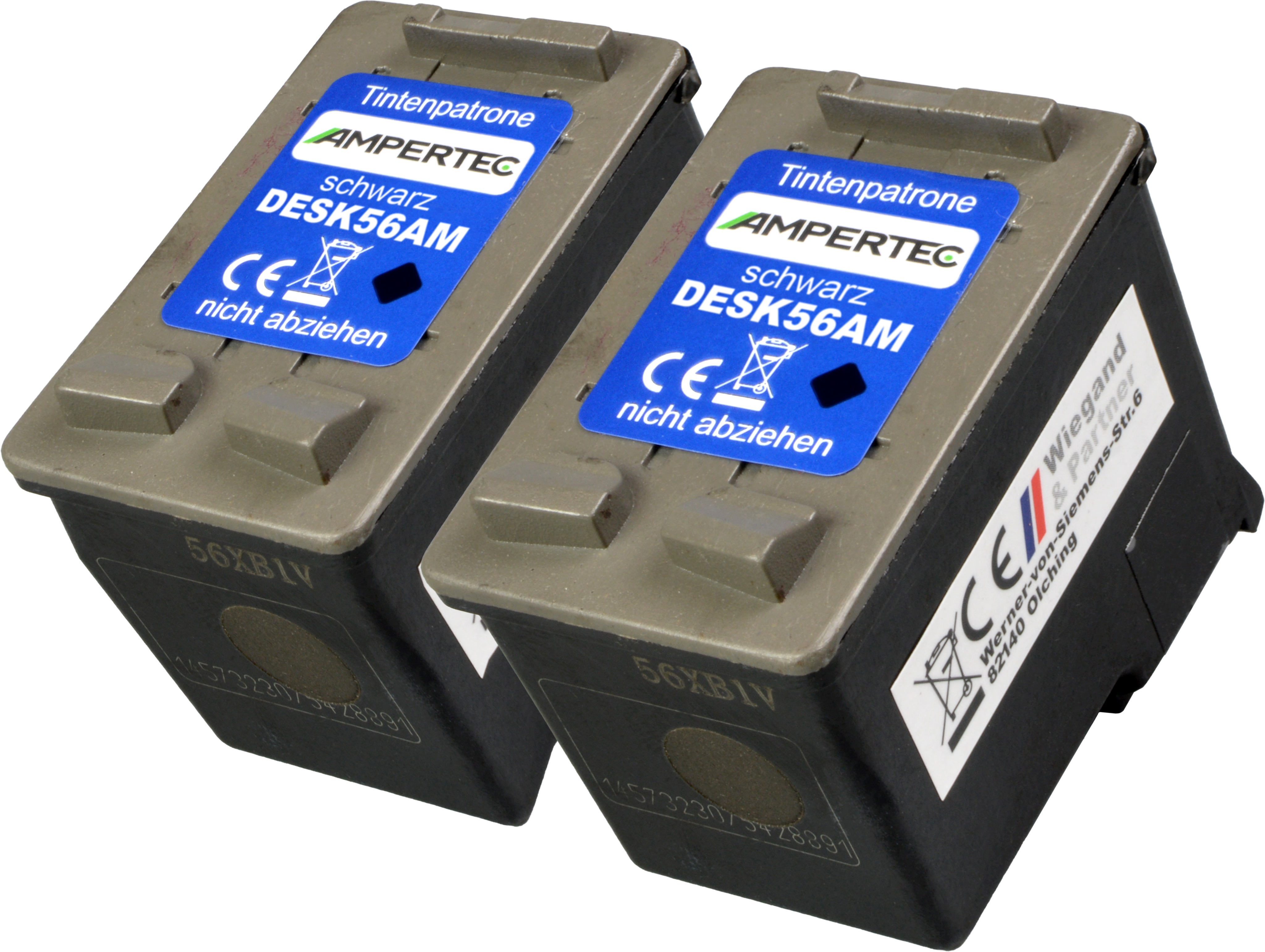 4260156639110 - 2 Tinten ersetzt HP 56  schwarz
