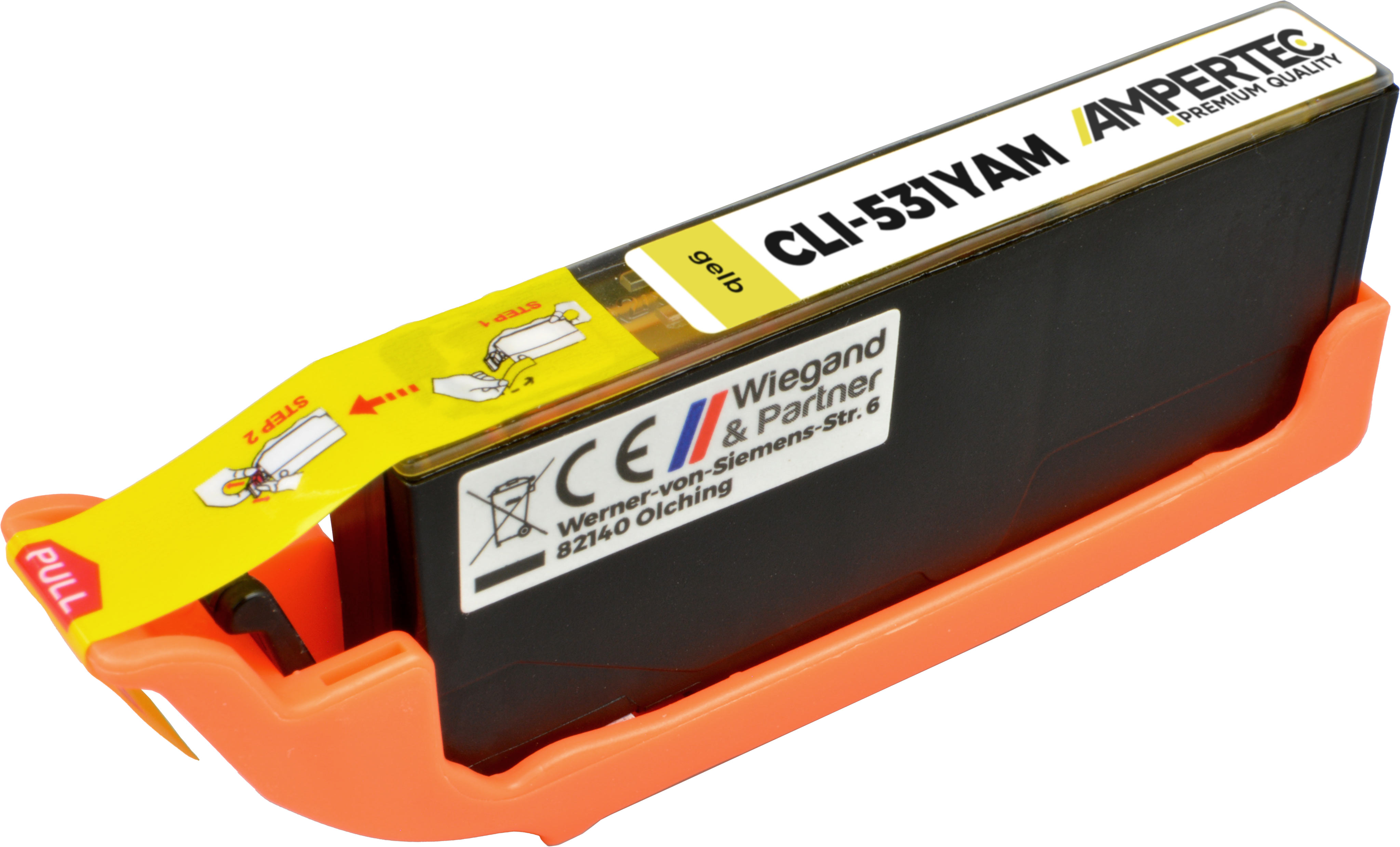 Ampertec Tinte ersetzt Canon CLI-531Y yellow