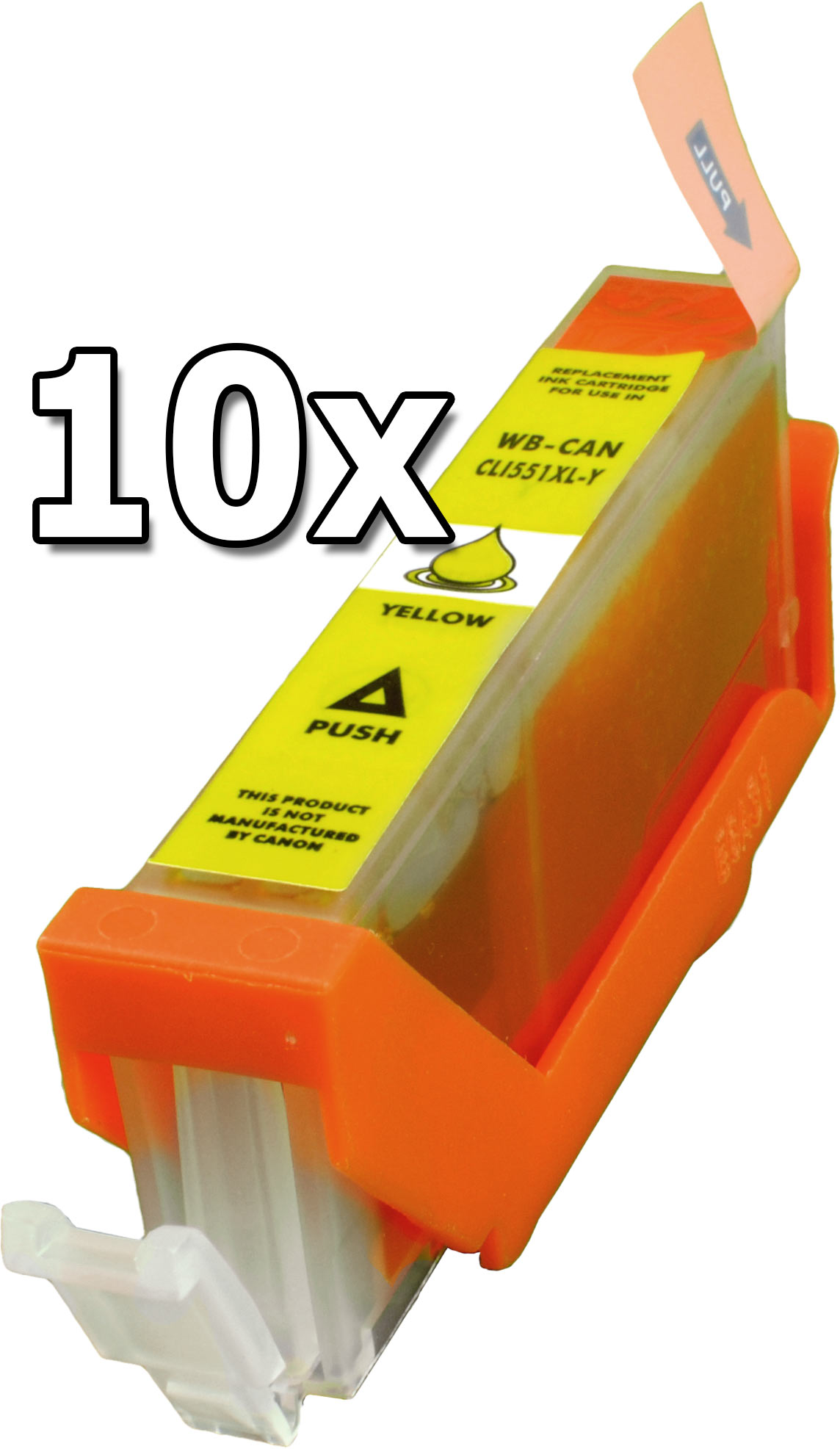4260366321621 - 10 Tinten ersetzt Canon CLI-551XLY yellow 4260366321621 - 10 Tinten ersetzt Canon CLI-551XLY yellow