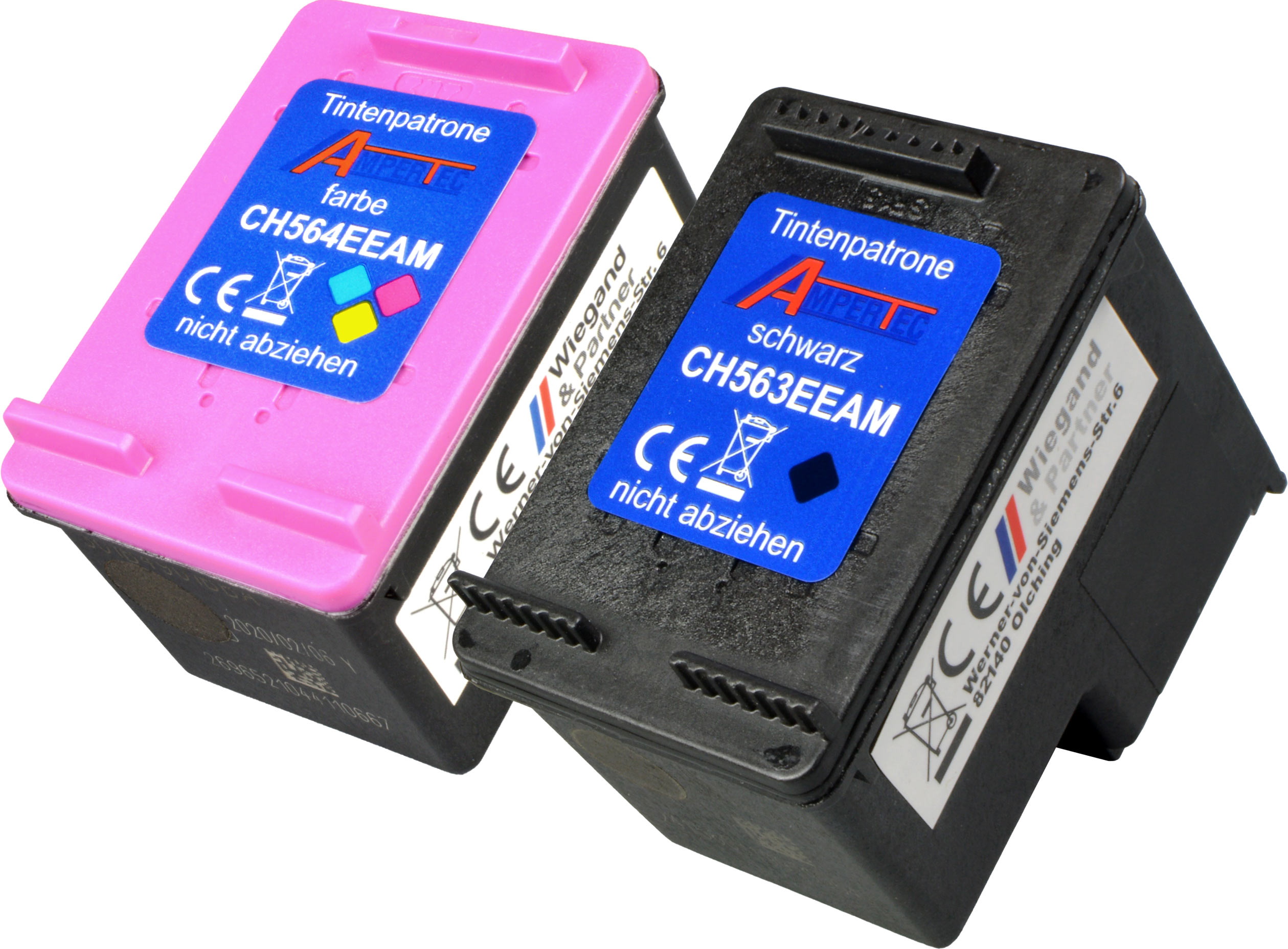 4260311523490 - 2 Tinten für HP CR340EE  301XL  schwarz + 3-farbig   6-fache