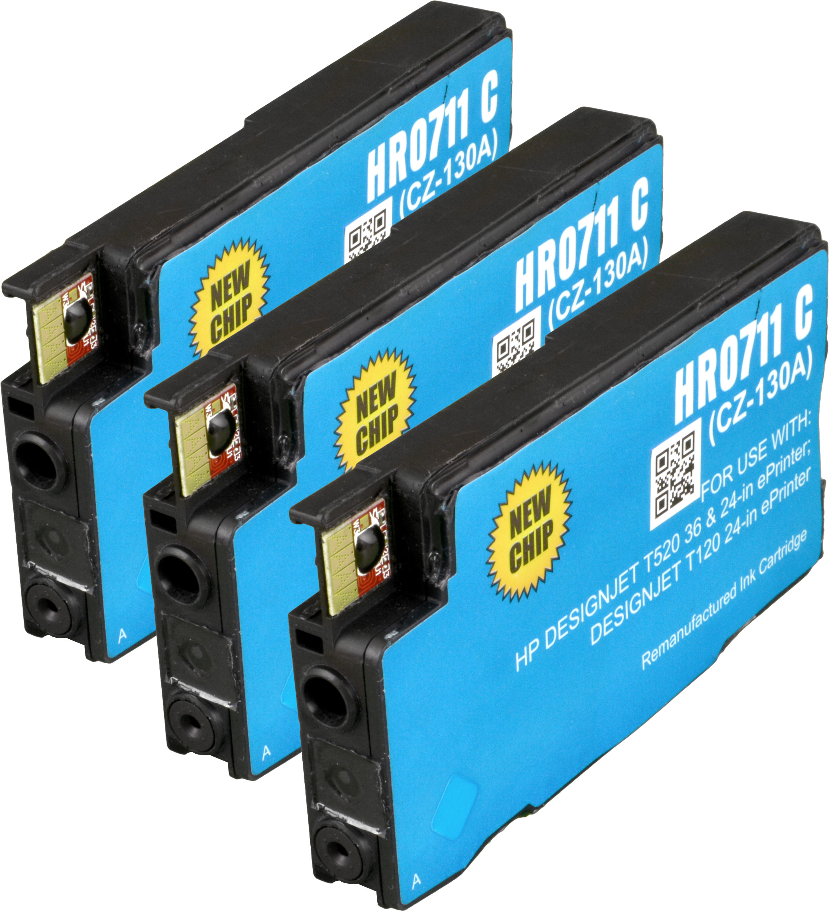 4260388553093 - 3 Tinten ersetzt HP CZ134A  711  cyan