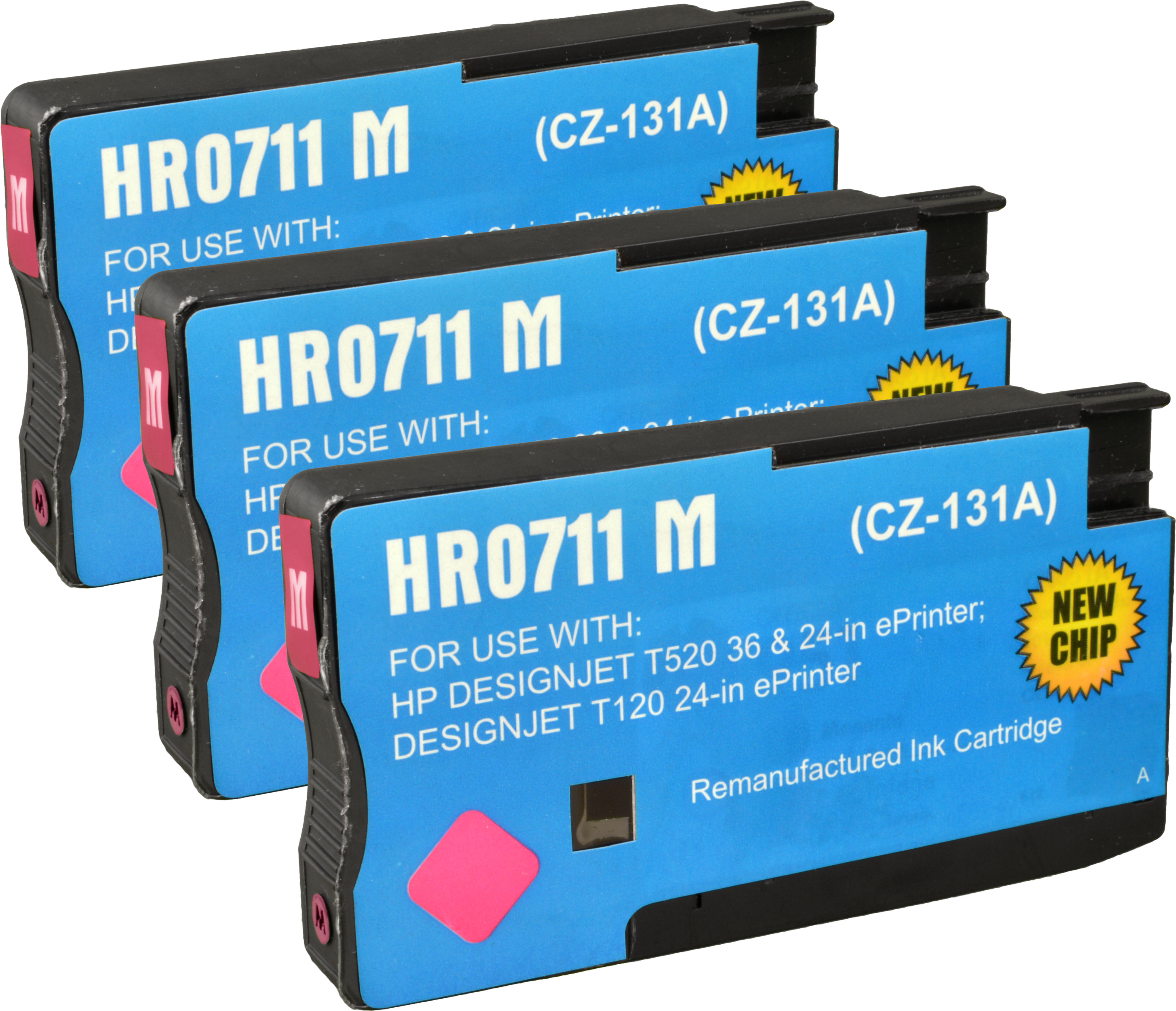 4260388553109 - 3 Tinten ersetzt HP CZ135A  711  magenta