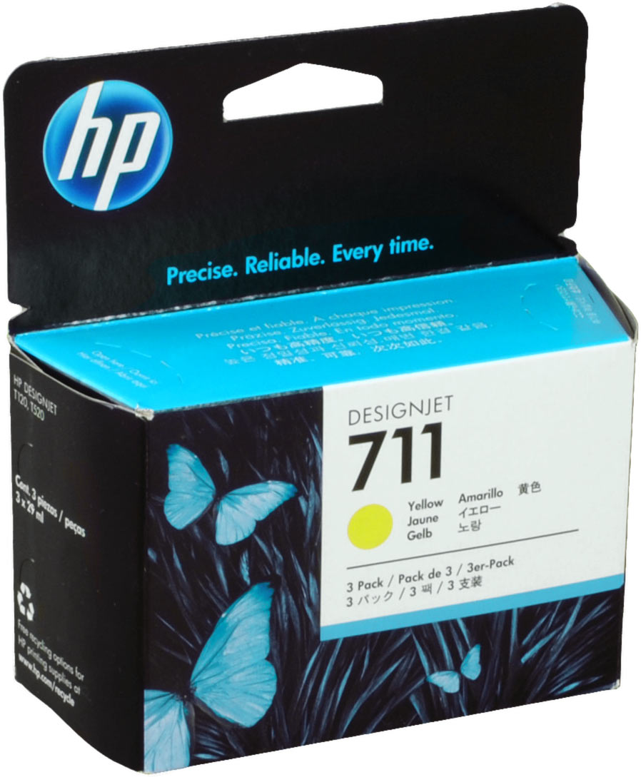 3 HP Tinten CZ136A 711 yellow