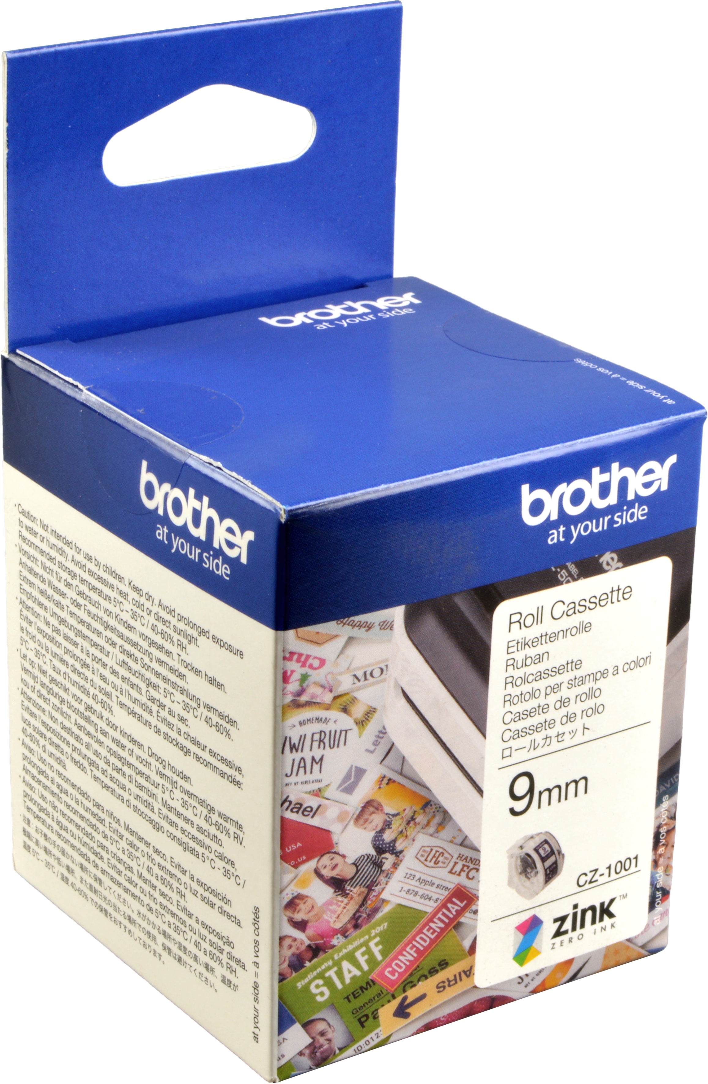 Brother PT Endlosetiketten CZ-1001 weiß 5m x 9mm 1 Rolle