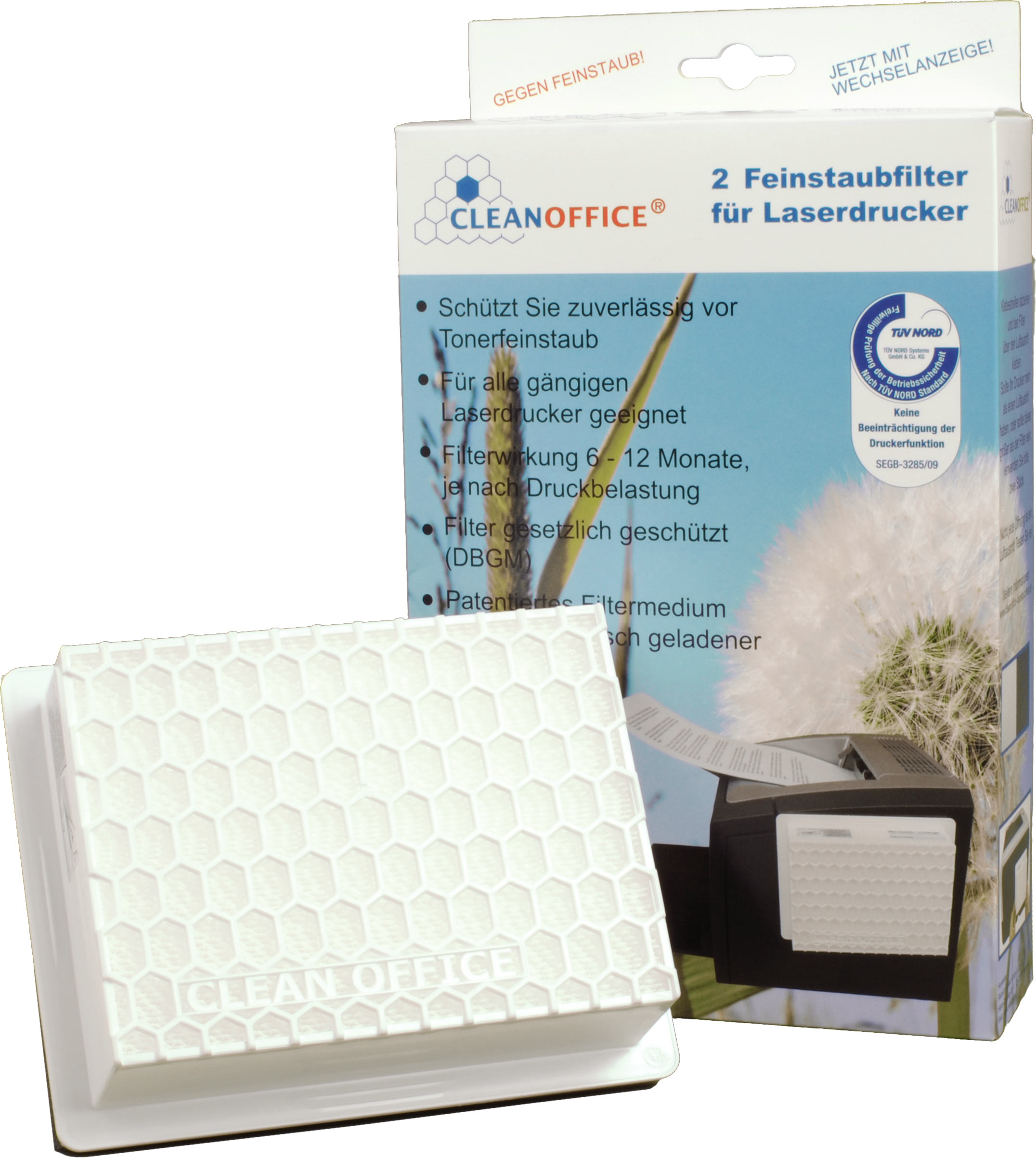 Clean Office Pro Feinstaubfilter 150 x 120 x 50mm Doppelpack f.