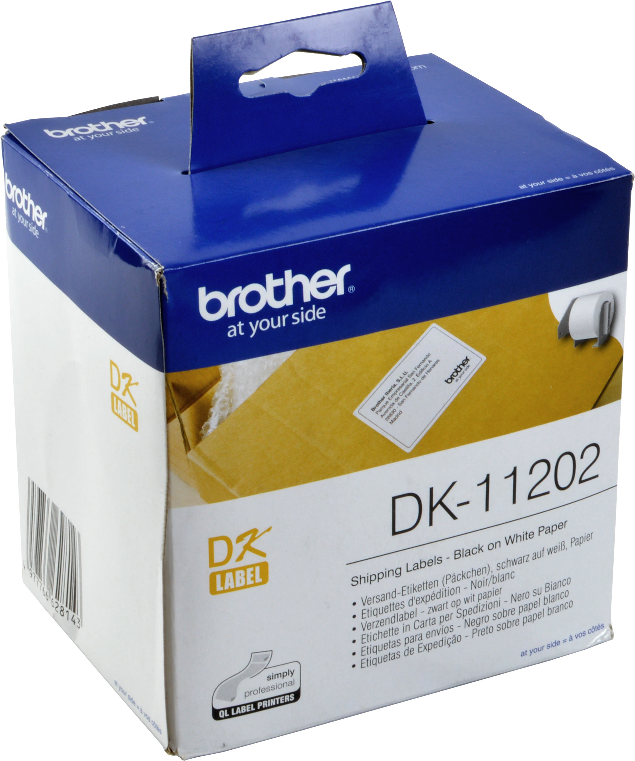 Brother PT Etiketten DK11202  weiss  62x100mm  300 St. Rolle
