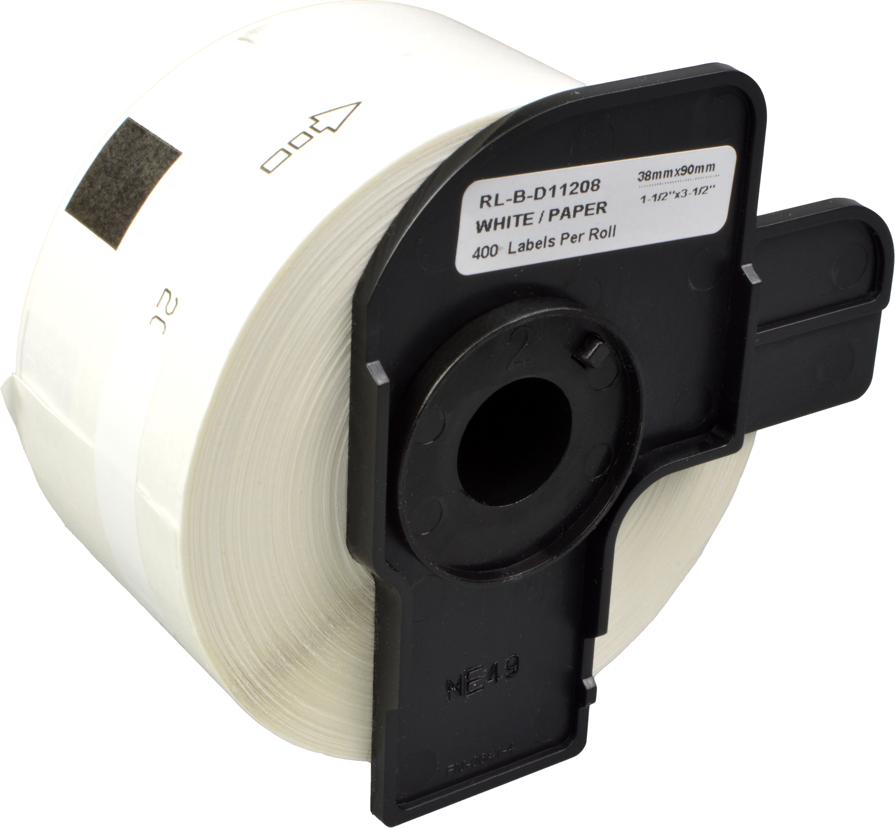 4262368912531 - Etiketten kompatibel zu Brother DK11208  weiss  38 x 90mm  400 St