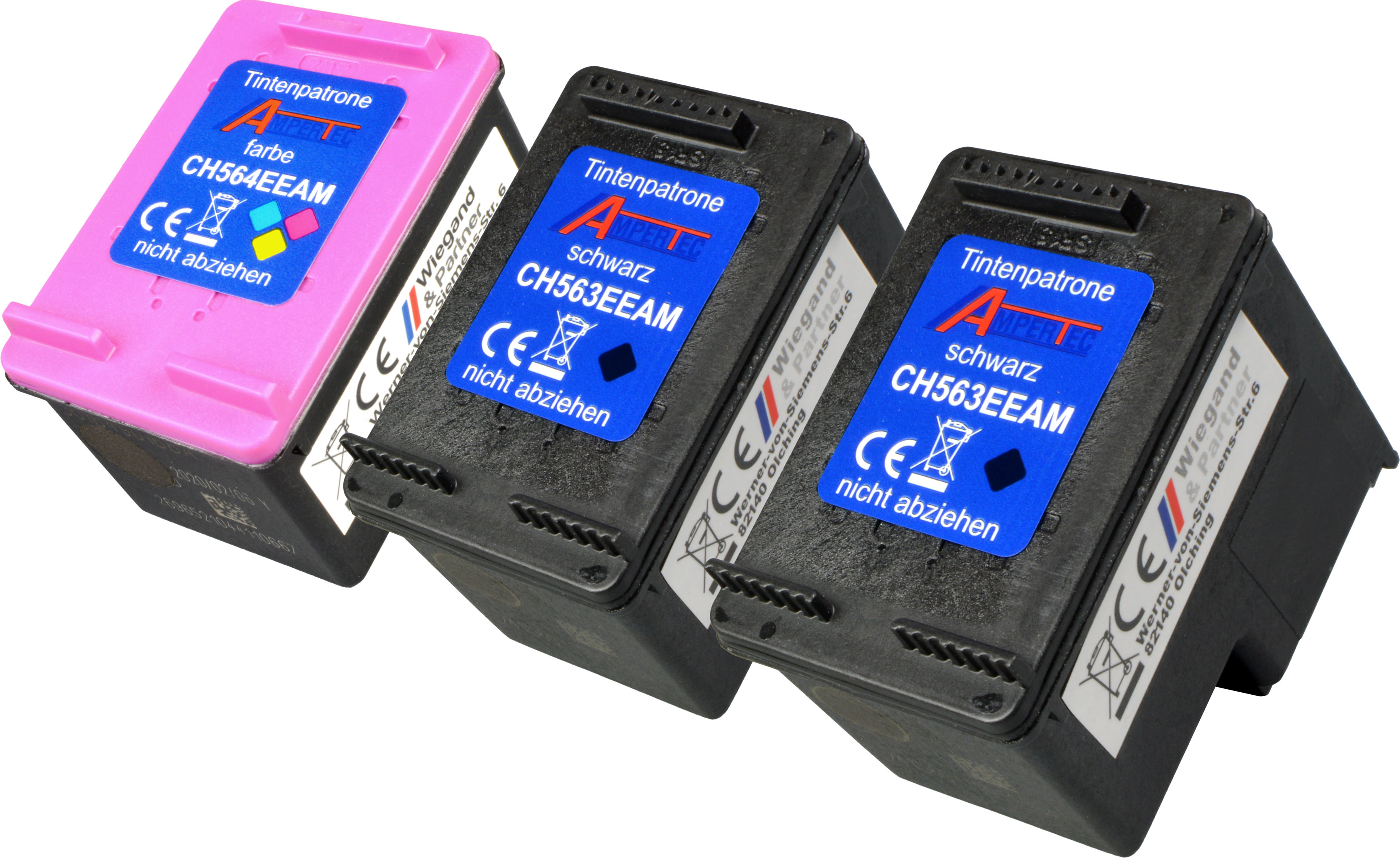 4260451663827 - 3 Tinten ersetzt HP E5Y87EE  301XL  2 x schwarz + 1 x color  
