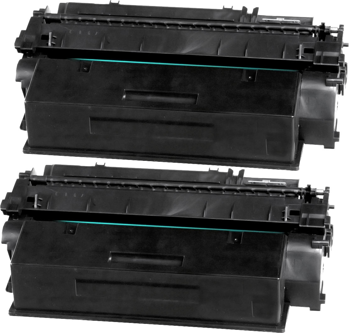 2 Ampertec Toner XL ersetzt HP Q7553XD  53X  schwarz
