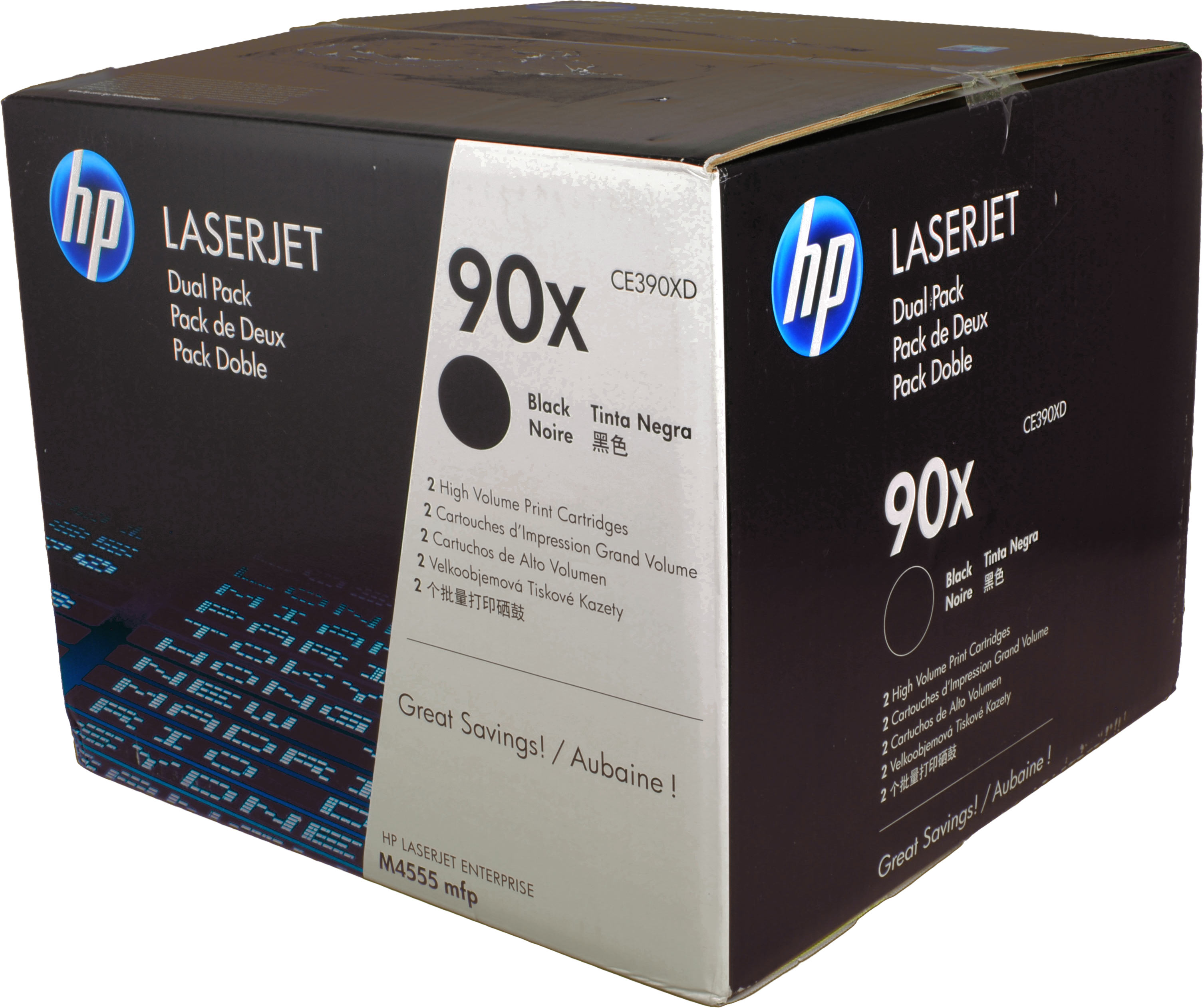 2 HP Toner CE390XD 90X Doppelpack schwarz