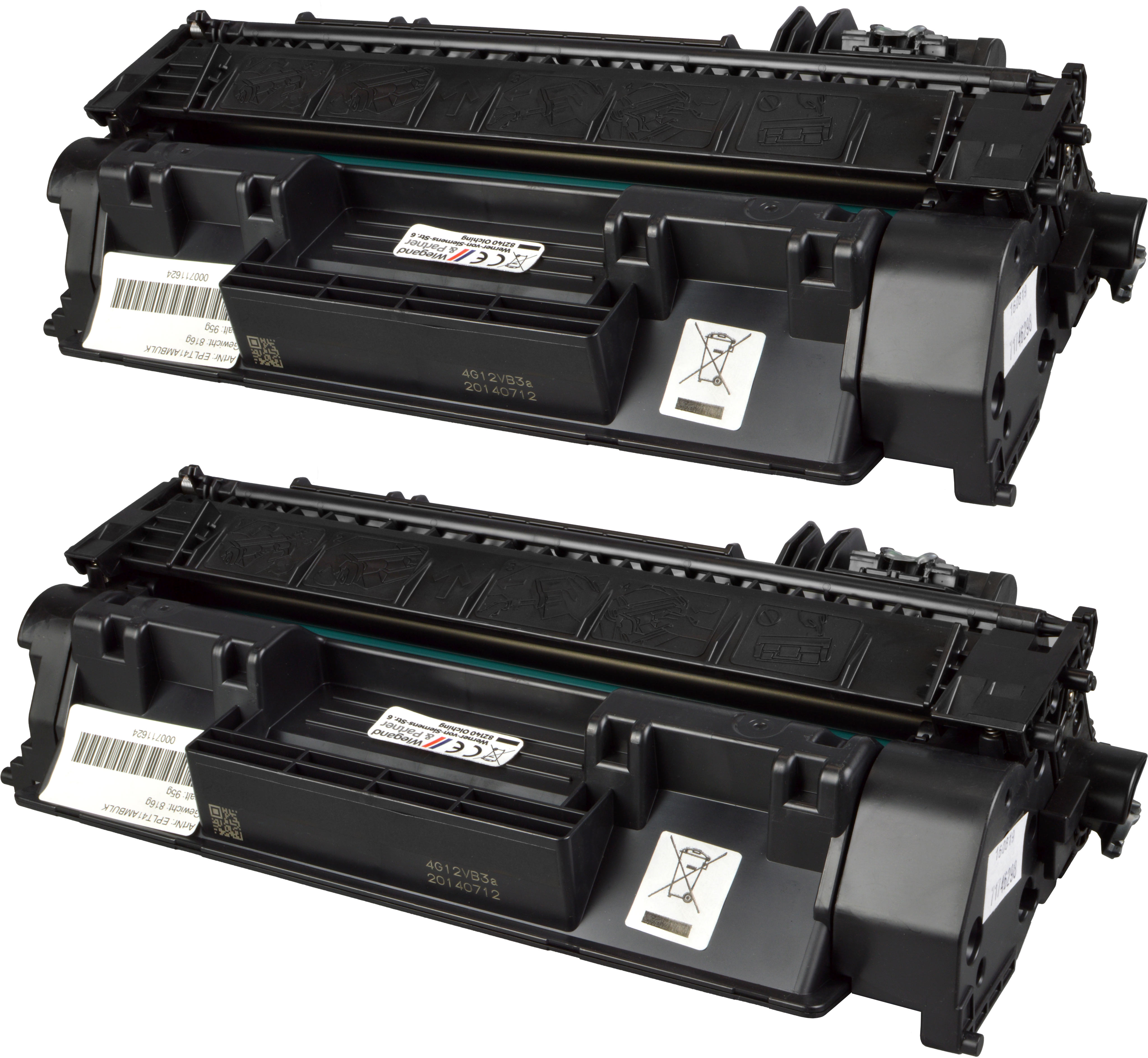 4260594074320 - 2 Toner ersetzt HP CF280A  80A  schwarz