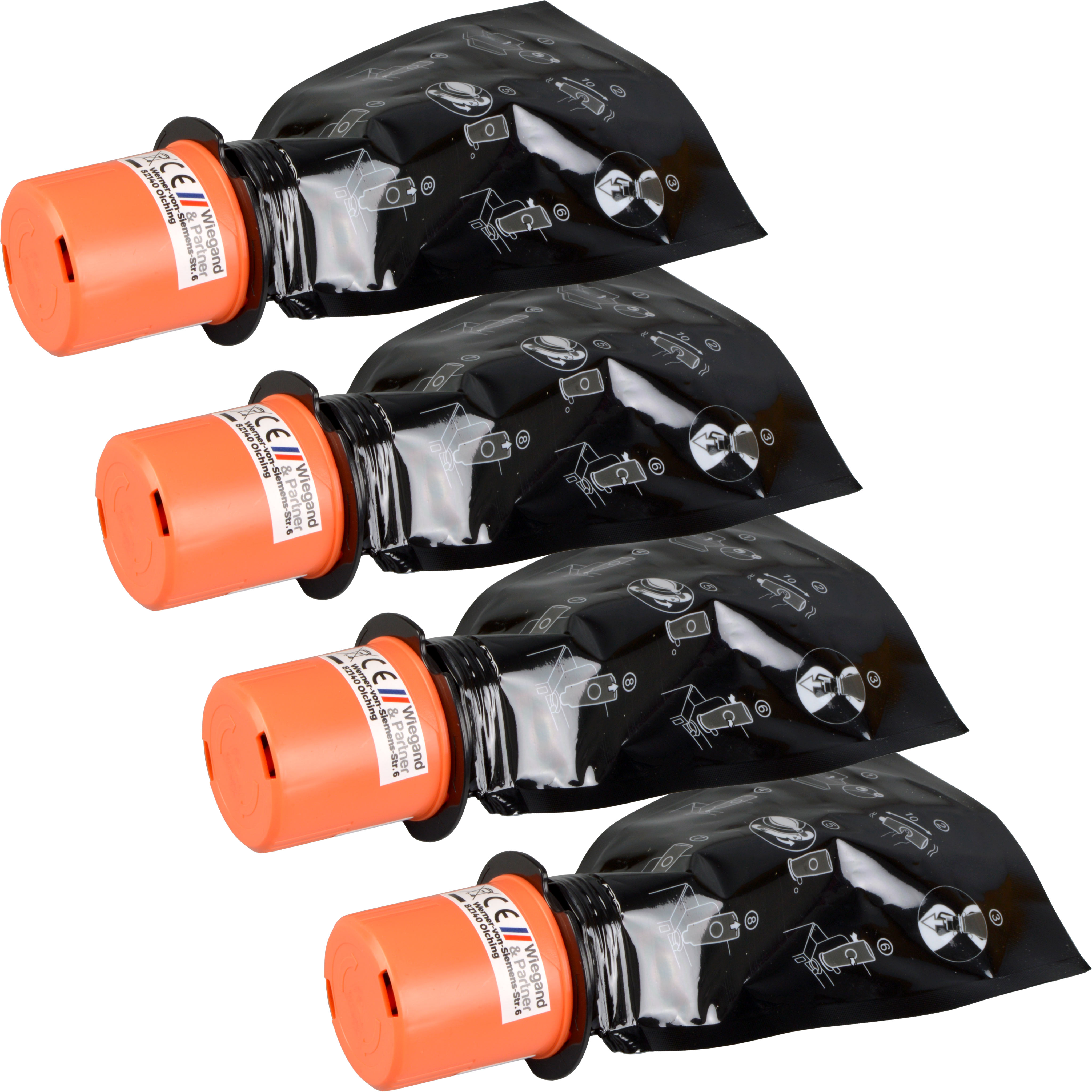 4262368917451 - 4 Toner ersetzt HP W1530X  153X  schwarz