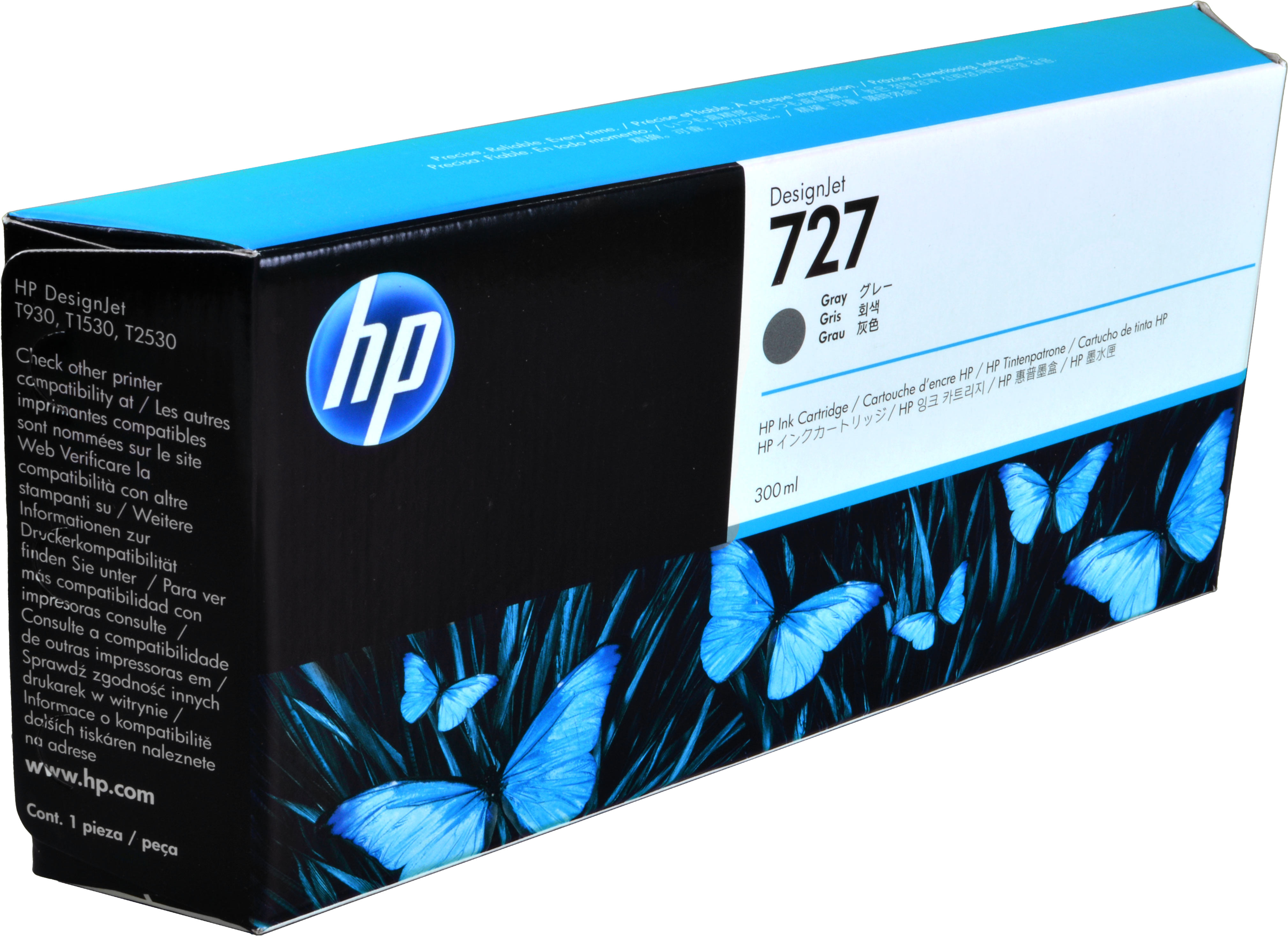 HP Tinte F9J80A 727 grau