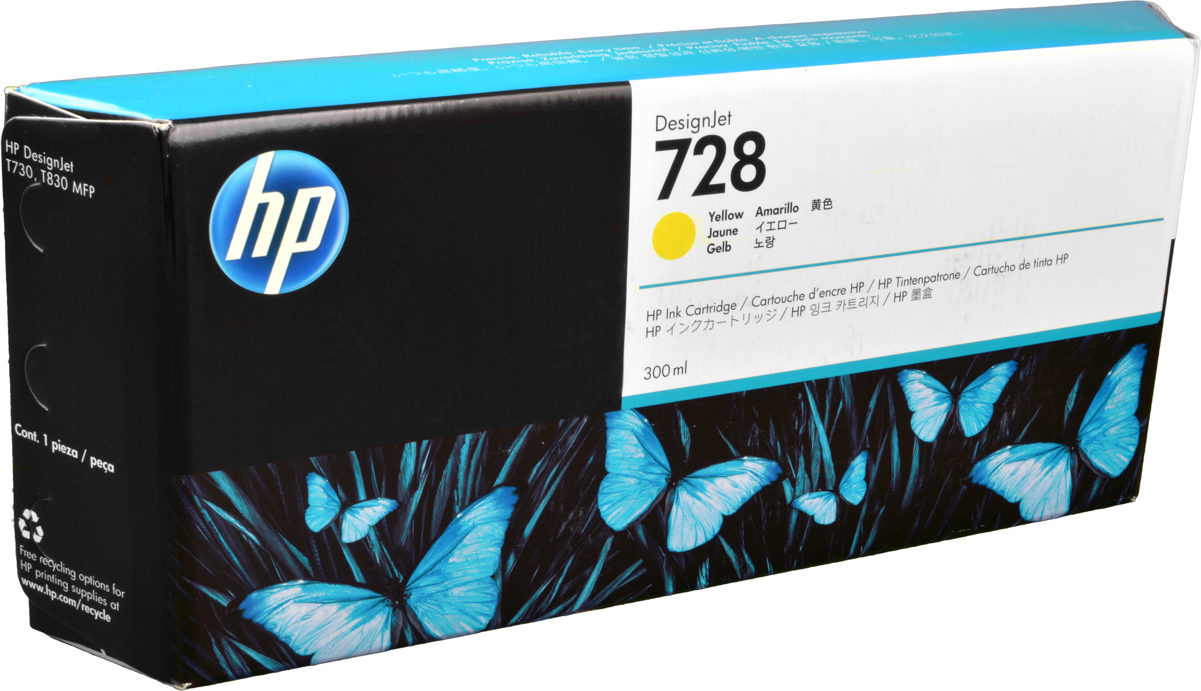 HP Tinte F9K15A 728 yellow